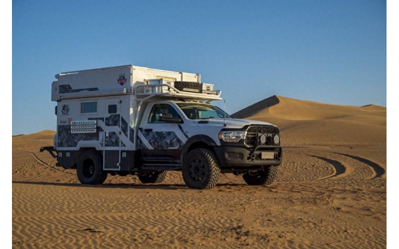 旅美灵域5500K四驱越野房车动力足、续航久、越野性能强