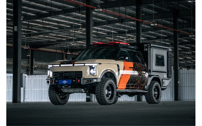 可越野的全场景探险卡车，11月28亮相成都房车展，新能源带32度电